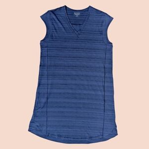 Athleta Pacifica Dress Navy Blue Pockets Athleisure Size XS XSmall Quick Dry